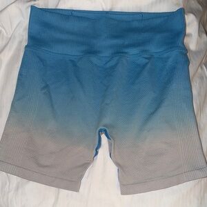 PINK Victoria's Secret Blue Ombre High-Waist Bike Shorts